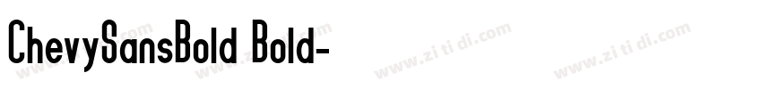 ChevySansBold Bold字体转换